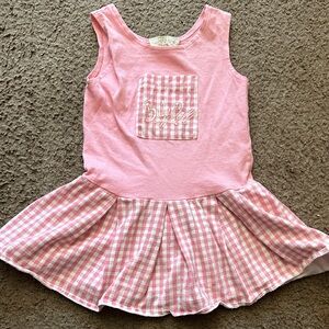 Vintage SUPRE Pink Gingham girls “Baby Doll” top/tunic
